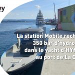 Atawey déploie sa station Mobile pour faire un plein à quai à 350 bars