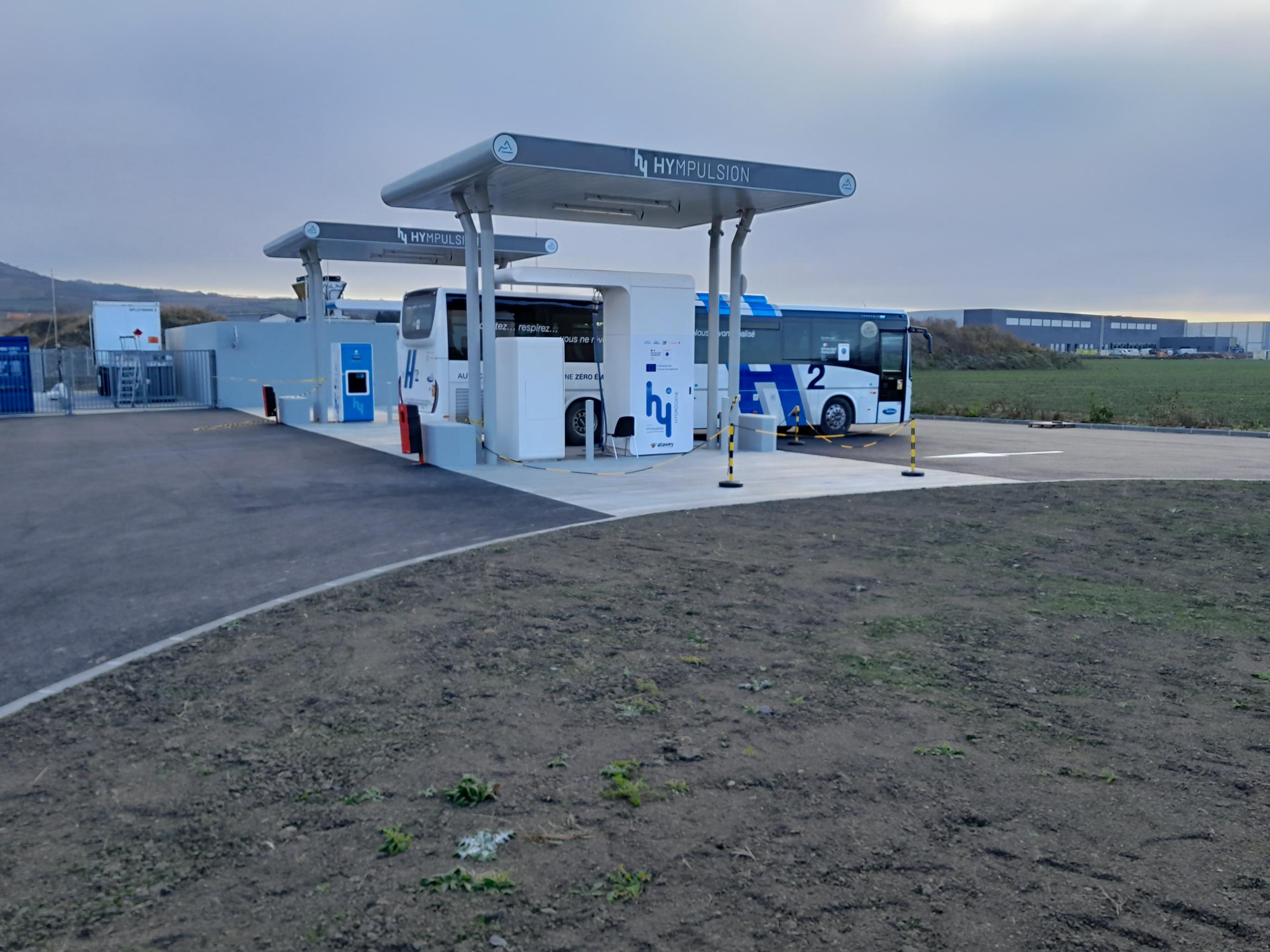 Station du projet SMTC située à Cournon d'Auvergne pour recharger le réseau local de transports en commun